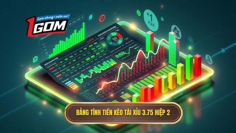 Bảng tính tiền chi tiết cho kèo tài xỉu 3.75 hiệp 2