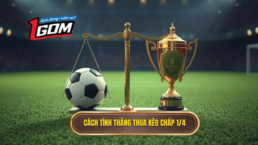 Cách tính thắng thua khi chơi Kèo chấp 1/4 (0.25)